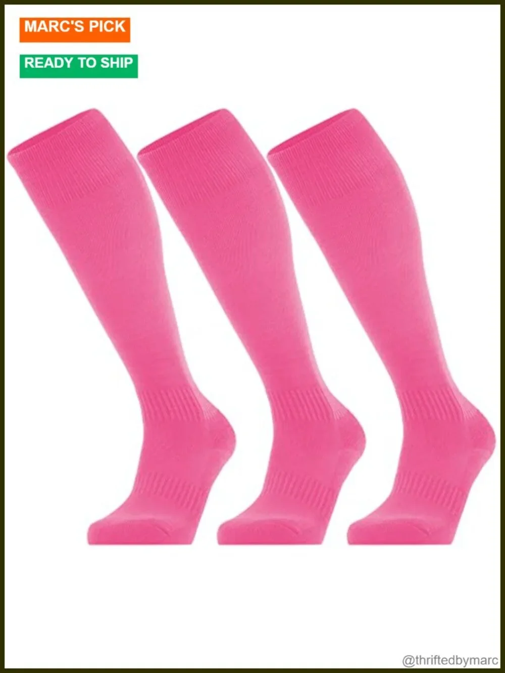 3 Pack Knee High Athletic Socks for Multi-Sport
